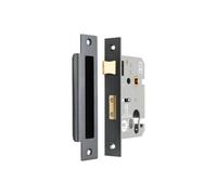Spira Brass 2.5" Ce Euro Profile Mortice Sash Lock - Matt Black