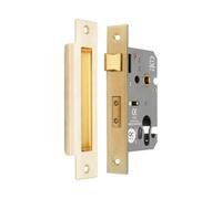 Spira Brass 2.5" Ce Euro Profile Mortice Sash Lock - Satin Brass