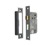 Spira Brass 3" Ce 3 Lever Mortice Sash Lock Fd60 - Gunmetal Grey