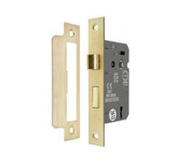 Spira Brass 3" Ce 3 Lever Mortice Sash Lock Fd60 - Satin Brass