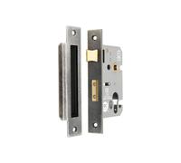 Spira Brass 3" Ce Euro Profile Mortice Sash Lock - Pewter