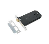 Spira Brass 3 Lever Horizontal Bathroom Lock 6" Polished Chrome