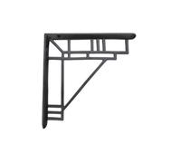 Spira Brass Art Deco Bracket Black (Sold In Pairs)