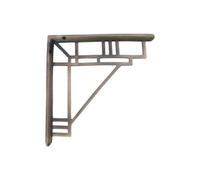 Spira Brass Art Deco Shelf Bracket Matt Antique (Sold In Pairs)