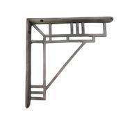 Spira Brass Art Deco Shelf Bracket Pewter (Sold In Pairs)