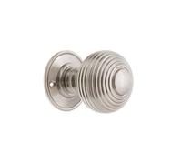 Spira Brass Beehive Large 60mm Mortice Door Knob Satin Nickel