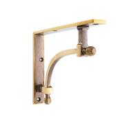 Spira Brass Beehive Large Shelf Bracket Aged Brass (Sold In Pairs)