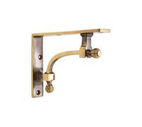 Spira Brass Beehive Small Shelf Bracket Aged Brass (Sold In Pairs)