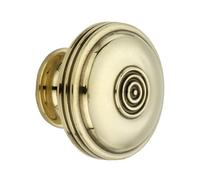 Spira Brass Bloxwich Large 40mm Cupboard Knob Aged Brass