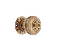 Spira Brass Bloxwich Large 60mm Rim/mortice Door Knob Aged Brass