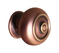 Spira Brass Bloxwich Small 30mm Cupboard Knob Aged Bronze