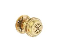 Spira Brass Bloxwich Small 50mm Rim/mortice Door Knob Aged Brass