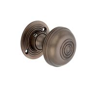 Spira Brass Bloxwich Small 50mm Rim/mortice Door Knob Aged Bronze