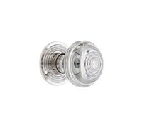 Spira Brass Bloxwich Small 50mm Rim/mortice Door Knob Polished Nickel