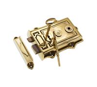 Spira Brass Brass Davenport Rim Lock Aged Brass