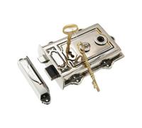 Spira Brass Brass Davenport Rim Lock Aged Nickel