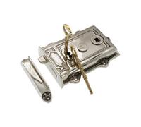 Spira Brass Brass Davenport Rim Lock Polished Nickel