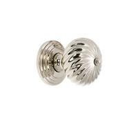 Spira Brass Burcot Mortice Door Knob Polished Nickel