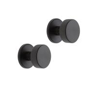 Spira Brass Connaught Knurled Door Knob Matt Black