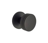 Spira Brass Connaught Knurled Mortice Door Knob Matt Black