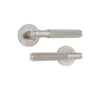 Spira Brass Connaught Lever On Rose Satin Nickel