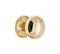 Spira Brass Cottage Large 50mm Rim/mortice Door Knob Polished Brass