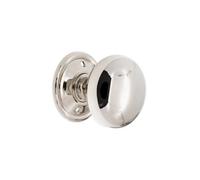 Spira Brass Cottage Large 50mm Rim/mortice Door Knob Polished Nickel