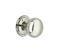 Spira Brass Cottage Small 40mm Rim/mortice Door Knob Polished Nickel