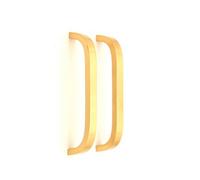 Spira Brass Curve Bar Cabinet Handle Satin Brass Large
