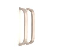 Spira Brass Curve Bar Cabinet Handle Satin Silver Large