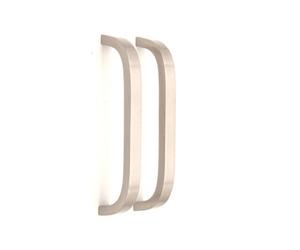 Spira Brass Curve Bar Cabinet Handle Satin Silver Small