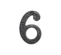 Spira Brass Door Numerals (Number 6)