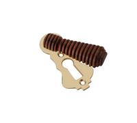 Spira Brass Ebonised Beehive Escutcheon Aged Brass