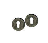 Spira Brass Euro Profile Escutcheon Pewter