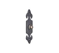 Spira Brass Fleur De Lys Door Bell Push