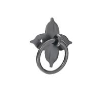 Spira Brass Floret Ring Drop Pull Matt Black