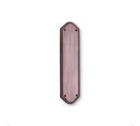 Spira Brass Georgian Finger Plate - Half Round 295mm Aged Bronze