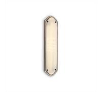 Spira Brass Georgian Finger Plate - Half Round 295mm Antique Brass