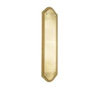Spira Brass Georgian Finger Plate - Half Round 295mm Polished Brass