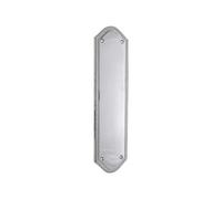 Spira Brass Georgian Finger Plate - Half Round 295mm Satin Chrome
