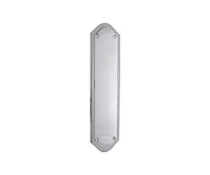 Spira Brass Georgian Finger Plate - Half Round 295mm Satin Chrome