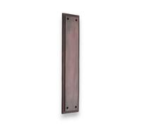 Spira Brass Georgian Finger Plate Square 300mm Aged Bronze