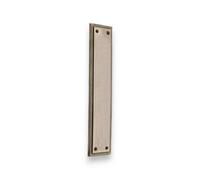 Spira Brass Georgian Finger Plate Square 300mm Antique Brass