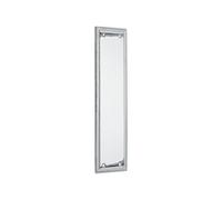 Spira Brass Georgian Finger Plate Square 300mm Polished Chrome