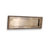 Spira Brass Georgian Letter Plate 250mm Antique Brass