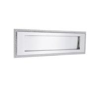 Spira Brass Georgian Letter Plate 250mm Satin Chrome