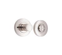 Spira Brass Hammered Knurlmond Thumb Turn & Release Polished Nickel