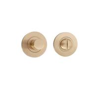 Spira Brass Hammered Knurlmond Thumb Turn & Release Satin Brass