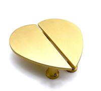 Spira Brass Heart Brass Cabinet Door Handles Satin Brass