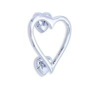 Spira Brass Heart Door Knocker Polished Chrome